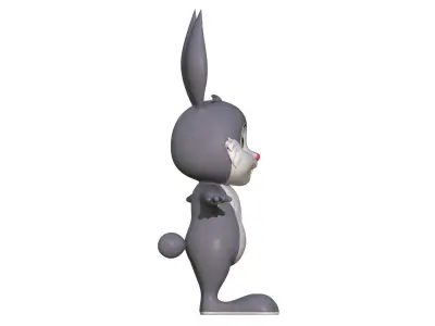 Cartoon Rabbit 3D model