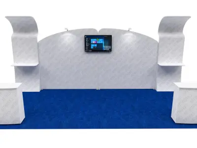 Exhibition booth 10x20ft 3DM011 3D model