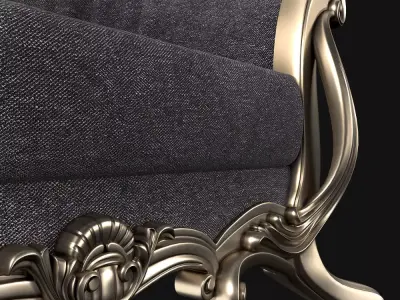 Classic Armchair  MONDELUX 3D model