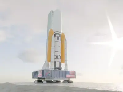 Jupiter III-X Rocket  3D model