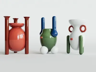 Explorer Vases 3D model