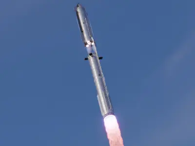 SpaceX Starship with Super Heavy booster PBR V-Ray 3D model