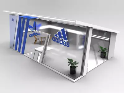 adidas booth 3D model
