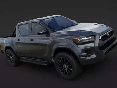 Toyota Hilux 2020  Low-poly 3D model
