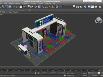 Nottingham University Exhibition 6 x 9 Booth  3D model