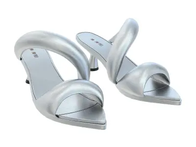 JW PEI Sara Mule Sandals Low-poly 3D model