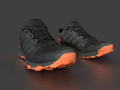 Pair of Sneakers Low-poly 3D model buy