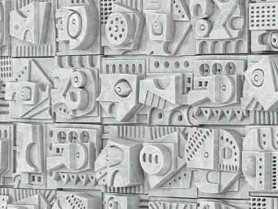 Stone decor n122 3D model