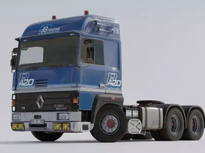 Renault R420 V8 6x4  Remastered Edition 3D model
