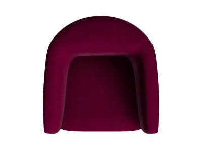 Velvet Campbell Club Chair 3D model