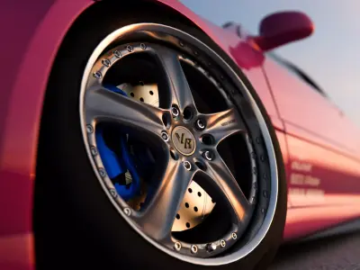 Volk Racing AV3 Wheels 3D model