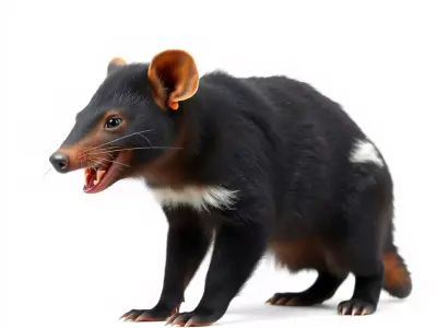 Tasmanian Devil Realistic model pack Low-poly 3D model