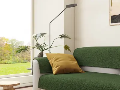 Mid Century interior  Livingroom 3D model