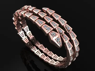 Bvlgari Serpenti Bracelet  3D print model