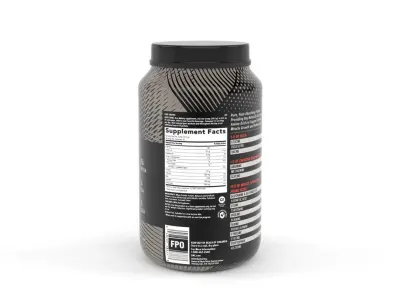 Protein Supplement Bottle 3D model