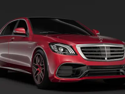 Mercedes AMG S 63 4MATIC V222 2018 Lang 3D model