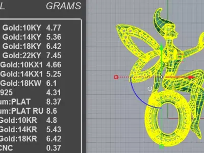 Magical Fairy Pendant Necklace 3D print model