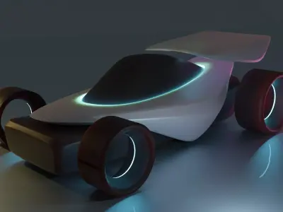 Cyberpunk Car 3D model purchase