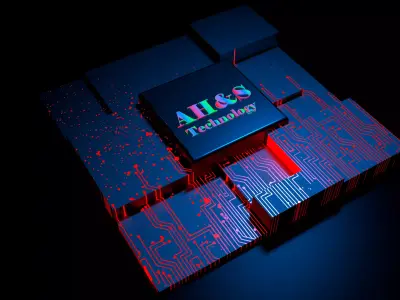 Chip futurista 3D model
