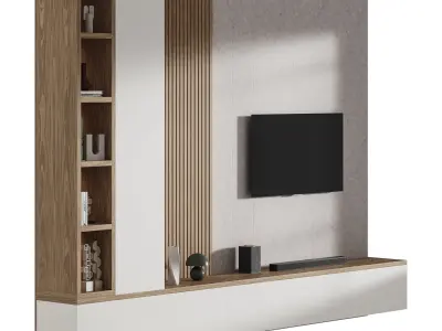 Modern TV Wall 019 3D model