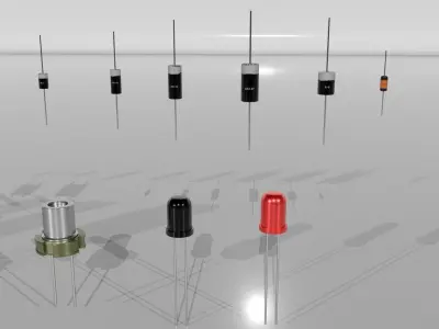 Diode Low-poly 3D model