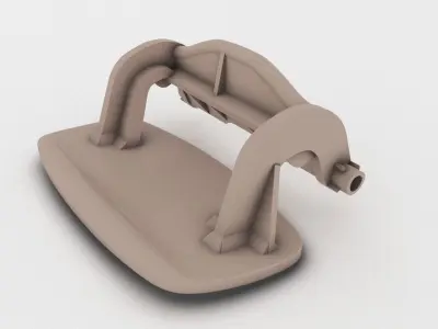 Renault Laguna 2 GLOVE BOX LATCH - HANDLE 3D print model