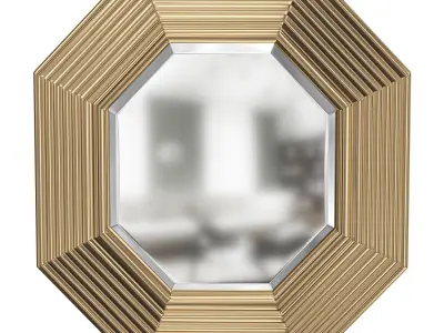 Decorative Mirror OCTAGON by cazarina 3D model