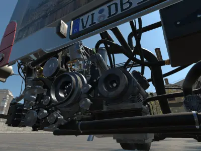 High Detail Busses - Full Version - Unity Low-poly 3D model