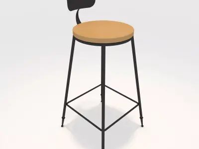Bar stool 1 3D model