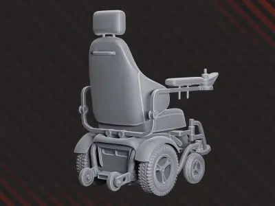 Electronic Wheelchair  3D print model