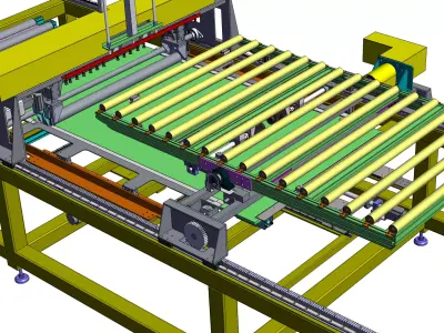 TV film pressing equipment 3D model