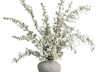 Flower In Vase 99 3D model