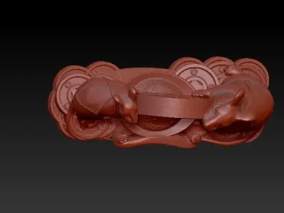 2 mouses - 2 chuot TAI LOC  3D model