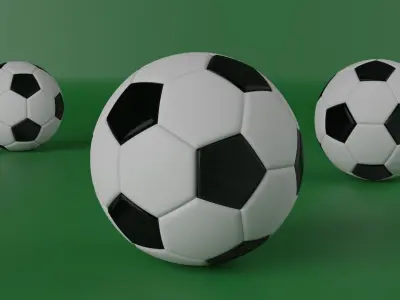 Soccer Ball Low-poly 3D model