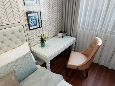 Double bed 3D Model - European Bedroom 3D model