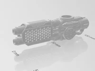 FREE-Molten Matter Projection Cannons For Project Quixote Free 3D print model