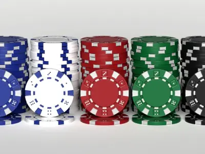 Casino chips 3D model