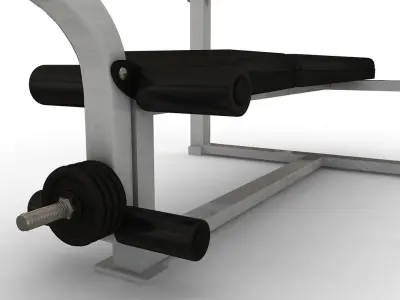 Weight Lifting Bench Low-poly 3D model