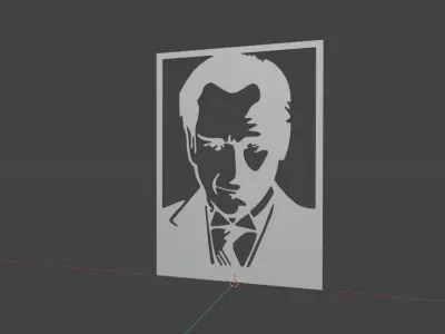 Ataturk Wall Decor 3D model