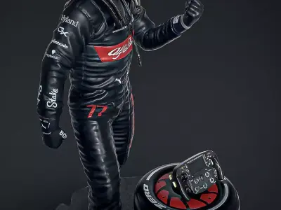 Valtteri Bottas 1-4 Scale Statue 3D print model