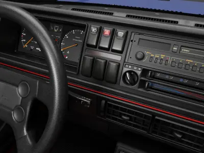 VW Golf GTI 16V MK2 - Complete Model  3D model