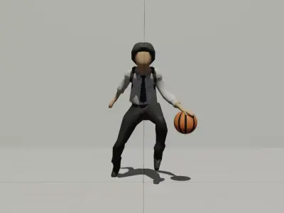 Low Poly Character Model Free low-poly 3D model