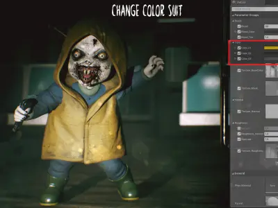 Horror Villains Pack 2 - Rigged and Animated Low-poly 3D model
