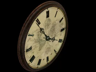 Titanic Deck Wall Clock 3D model