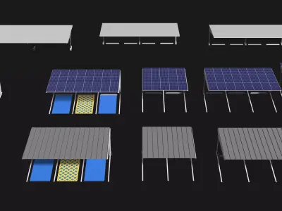 Carport pack 25K02 3D model