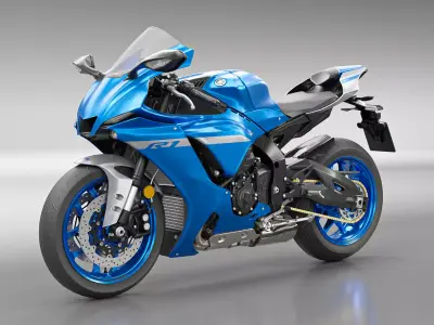YAMAHA YZF R1 2020 Low-poly 3D model