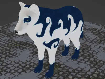 Japanese Yokai - Raiju 3D model