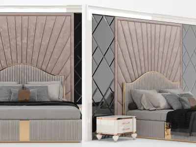 GG Bed A Low-poly 3D model