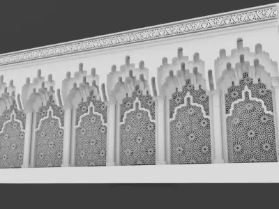 Ceiling 3D model style Arabic morocco ceiling 3D model