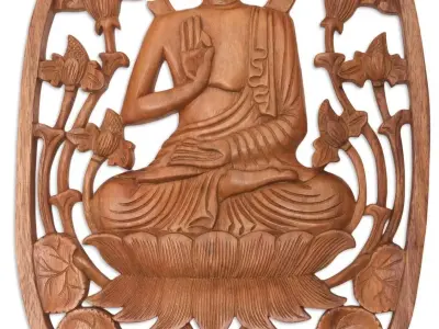 Lord Buddha - 3D Wall Art for CNC 3D print model 3D model